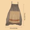 Prank Apron Funny Chef Apron Humorous Washable Novelty Costume with Openable Towel for BBQ Workshop Art Studio Catering Baking