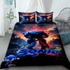 Sonic Cartoon Duvet Cover for Kids, Cool Anime Bedding Set, Duvet Cover with 2 Pillowcases, Bedroom Decor, Kids and Teens