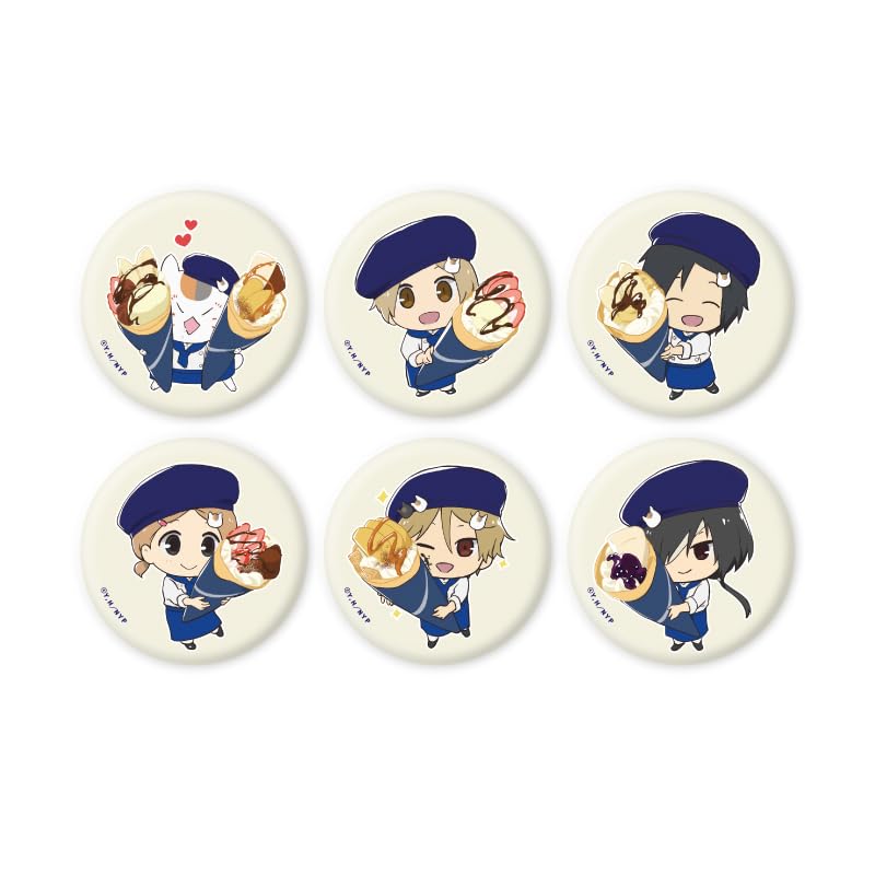 Книга друзей Нацумэ 08 Версия Креп. [Оригинальная иллюстрация] Полный набор значков (Коробка из 6 шт.)
