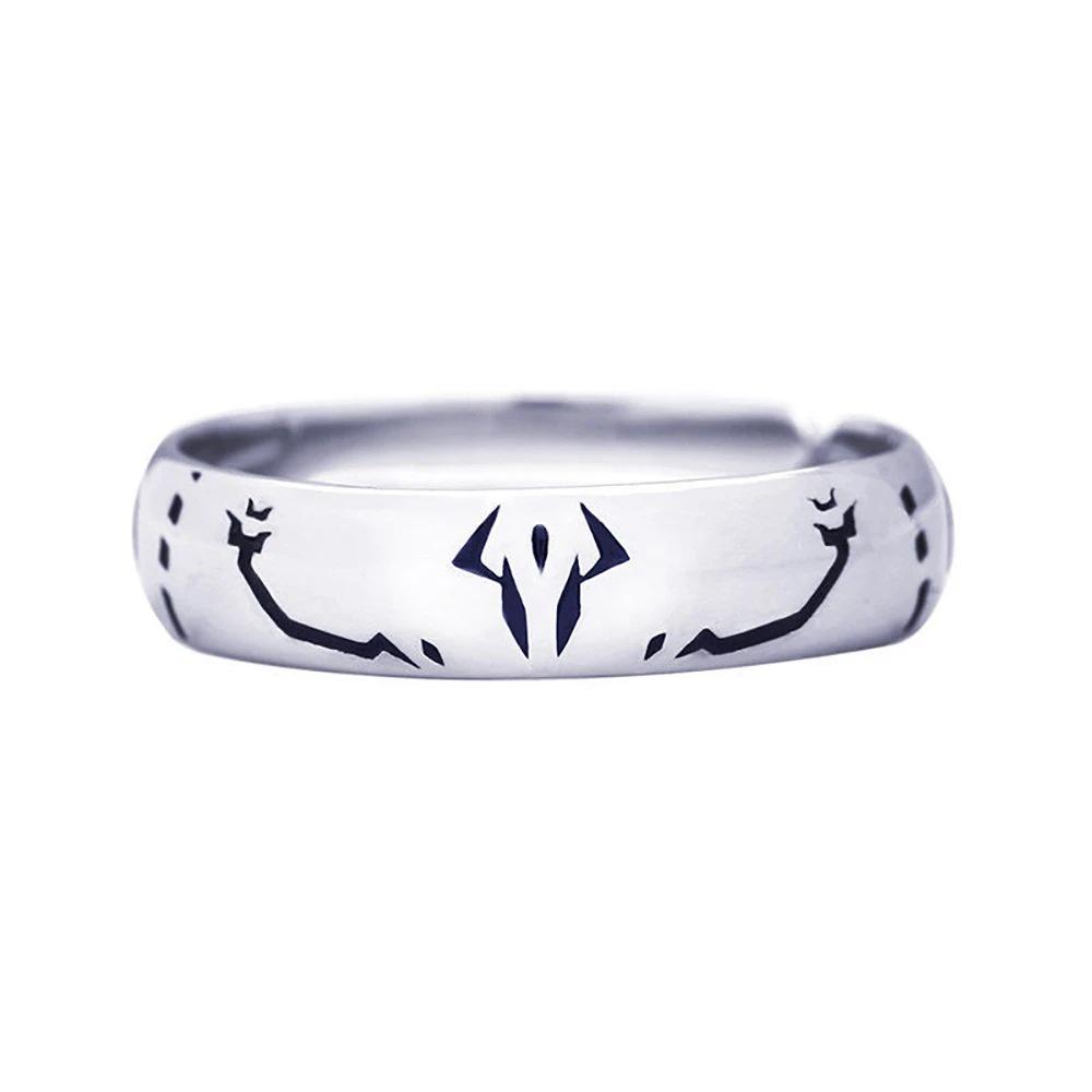 Anime Jujutsu Kaisen Anelli alla Moda Satoru Gojo Geto Suguru Fushiguro Toji argento Anello Regolabile Cosplay party Accessori