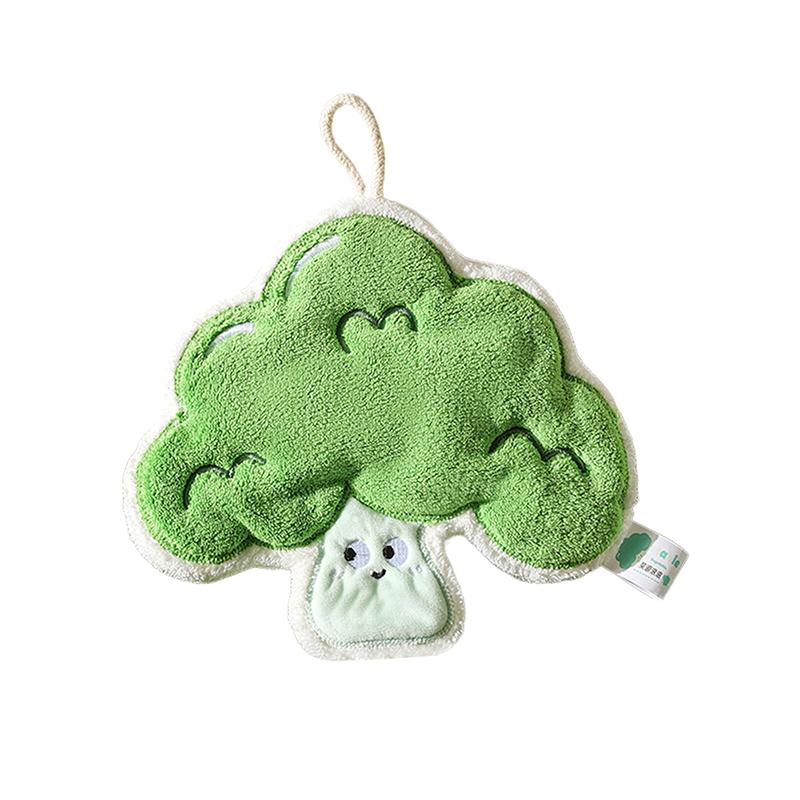Cute Hand Towel Cartoon Wipe Handkerchief Rag Vegetable Shape Towels For Kitchen Bathroom Kidshanging Towel Soft Dish Cloth