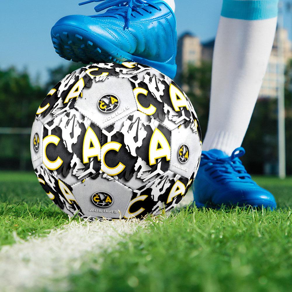 Club América Football Club Indoor Size 5 Soccer Ball Colorful Machine Stitched PVC Competition Ready Durable High-Bounce