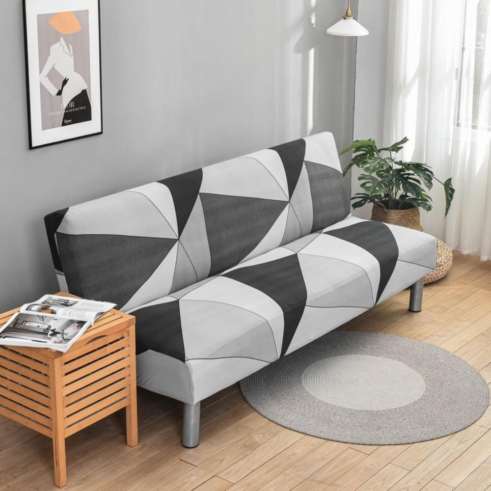 Milk Silk Elastic Sofa Cover Slipcover Furniture Protector Dustproof Stretchable No Armrest Full Coverage