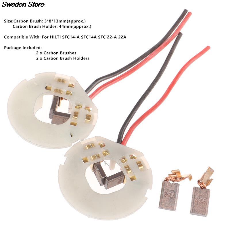 Noul suport de perii de carbon cu 4 bucăți, perii de carbon de schimb pentru HILTI SFC14-A SFC14A SFC 22-A 22A Accesorii pentru scule electrice