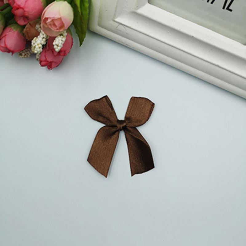 500pcs/Pack Colorful Satins Bowtie for Gift Presentation Stylish Polyester Bowknot Handmade Wedding Decoration Bows