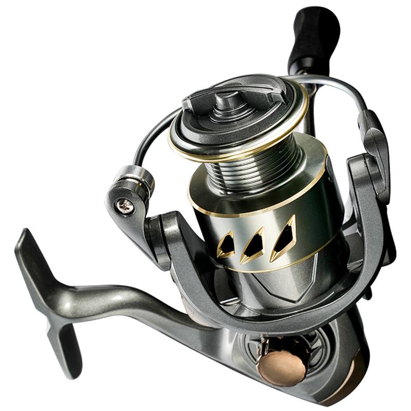 New Spinning Lure Fishing Reel 8KG Max Drag Metal Spool Saltwater Fishing Coil 5.2:1 7000 6000 5000 4000 3000 2000 Series Smooth