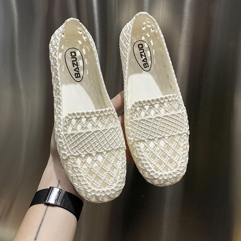 New Popular Summer Style Mesh Breathable Outer Wear Fashionable Comfortable Wear-resistant Versatile Women's Flat Toe Sandals