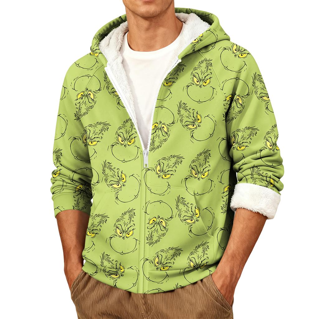 Pánská ležérní teplá bunda s kapucí