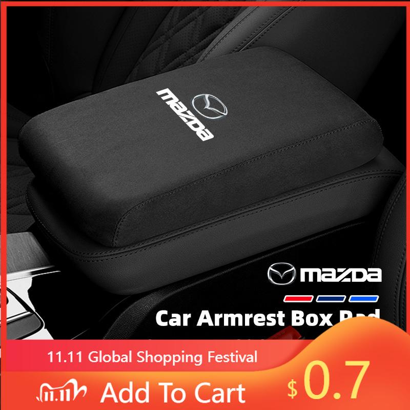2025 Hot Memory Foam Car Armrest Cushion 5CM Thick Arm Rest Pad For Mazda 2 6 3 5 CX5 CX80 CX70 CX90 MX30 CX60 CX50 CX30 BT50 e-