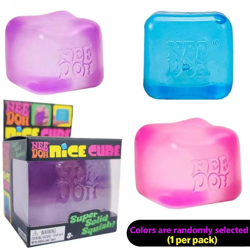 Schylling NEEDOH Nice Cube Sensory Fidget Cube Stress Relief Anxiety Sensory Tool for Focus ADHD & Office Desk Calming Gadget