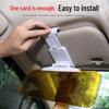 Dual-Use Driver Protection Anti-Glare Car Visor Mirror with Night Vision and Anti-Dazzle Features