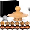 Set de Cocktailuri Afumate cu Whiskey cu Chipsuri de Lemn Kit Afumător de Cocktailuri Filtre Metalice Aerator cu Oxidare Rapidă Ustensilă de Bar Cadouri de Lux