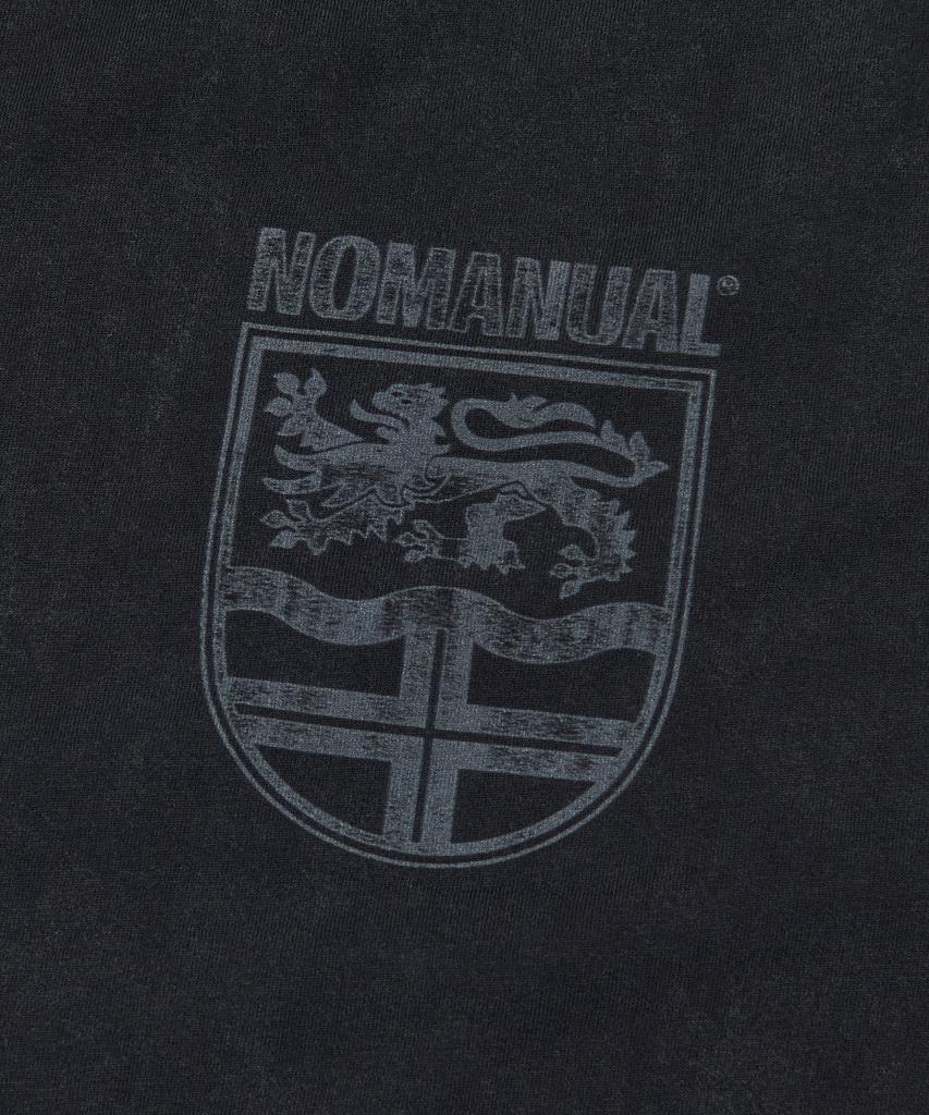 Nomaenyueol Dual Slash Emblem T-Shirt (Woman) - Washed Black