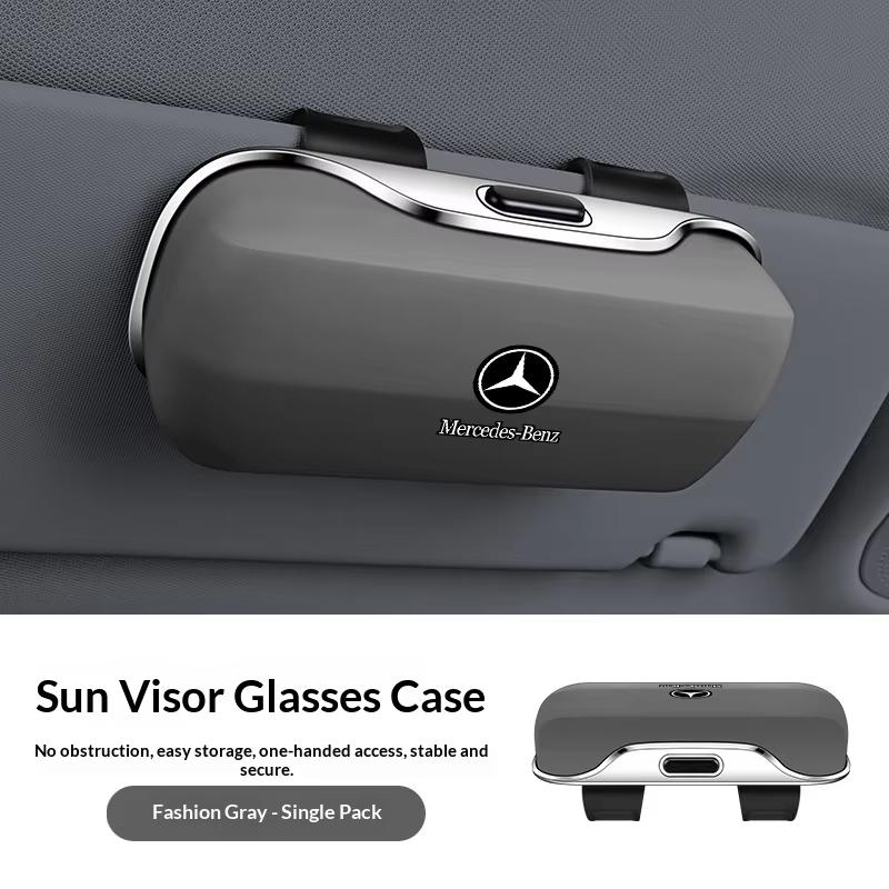 Suitable for Mercedes-Benz W204 W205 AMG E210 E211 E212 E213 E214 W222 Car Glasses Case Glasses Frame Glasses Clip Box Hub Cap CQ1