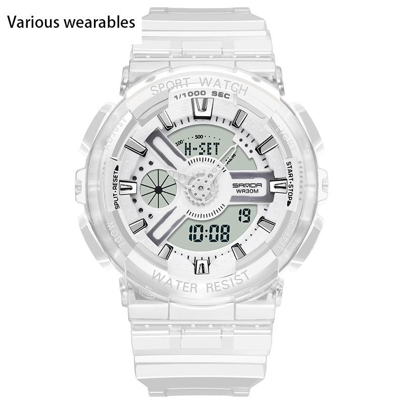 Koreanischer Modetrend Micro Business Leuchtende elektronische Sport trendige Student koreanische Süßigkeiten Kinder Paar Uhr