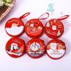 New Cartoon Christmas Coin Purse Tin Box Snowman Phone Keychain Pendant Santa Claus Cartoon Storage Box Christmas