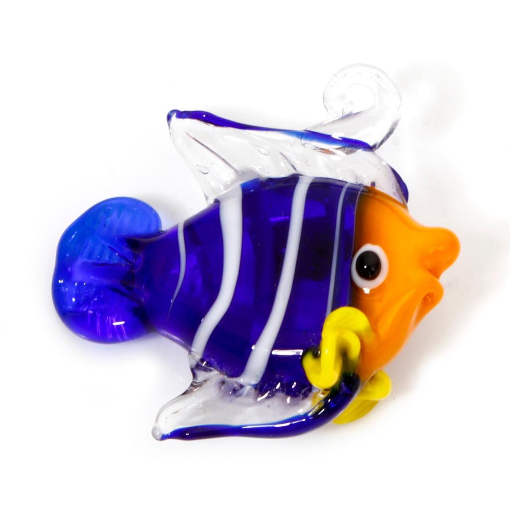 1PCs 3D Lampwork Ocean Charms For Jewelry Making Tropical Fish Animal Tiny Statue Ornaments Aquarium Decor DIY Necklace Pendant