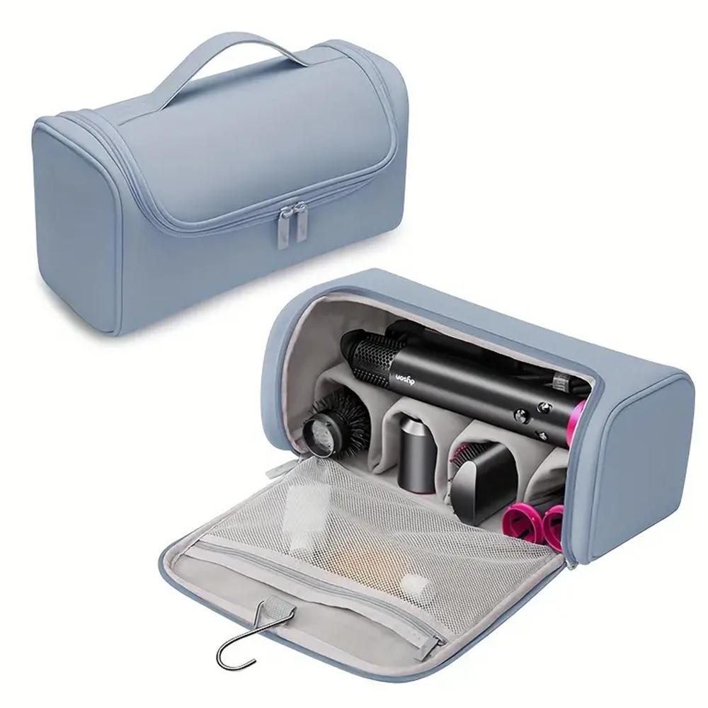 Travel Case for Dyson Hair Dryer Portable Storage Bag with Metal Hanging Hook for Dyson Airwrap Curling Iron Styling Accessories