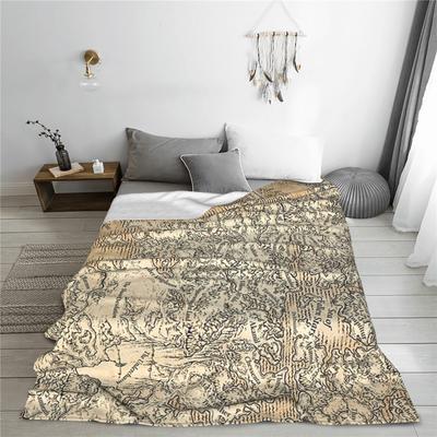 Annotierte Karte von Faerun Decke Leichte Fleece Sofa Überwurfdecke für Couch Bettwäsche Büro Überwürfe Tagesdecke Quilt