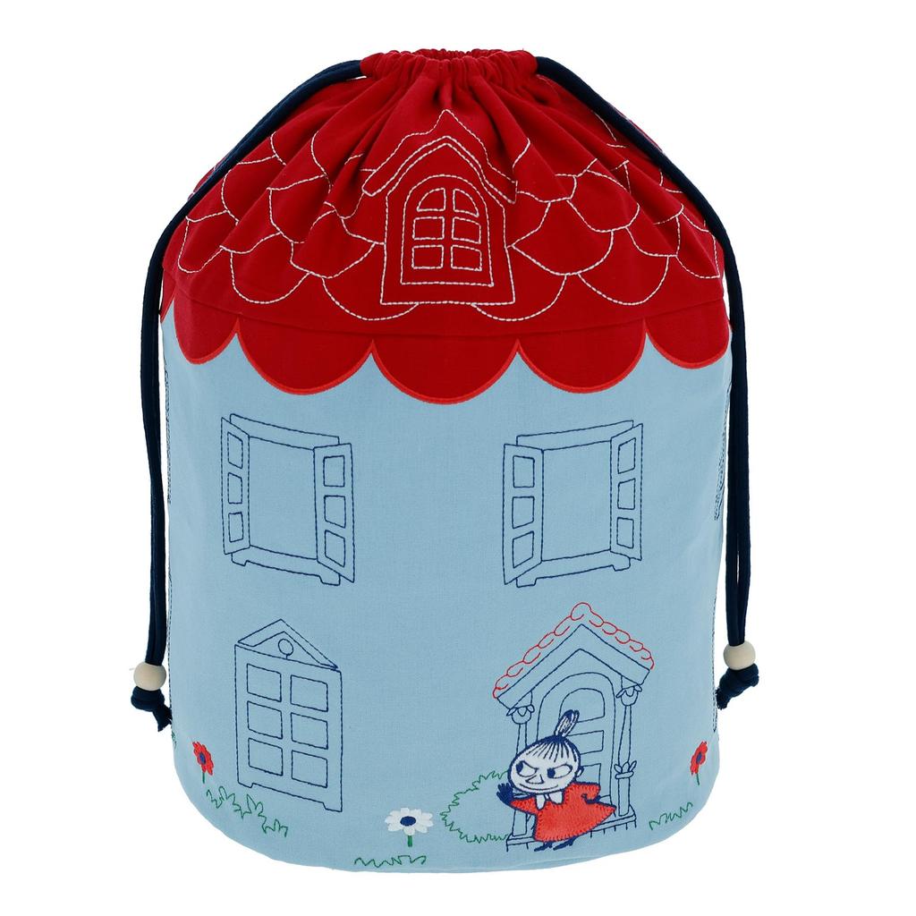 Marushin Moomin Storage Drawstring Moomin House Character 1425028400 Pouch, Large, Design, Design, Mother's Day, Birthday, Gift,