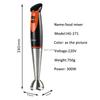 220V Electric Handheld Blender Meat Grinder Food Mixer Baby Food Supplement Food Processor Cooking Stick Mixeur 300W