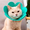 Cat Cone Recovery Collar Adjustable Cute Sunflower Pet Cone Collar Felt Recovery Cone for Kittens Prevents Lick-Bite And Scratching