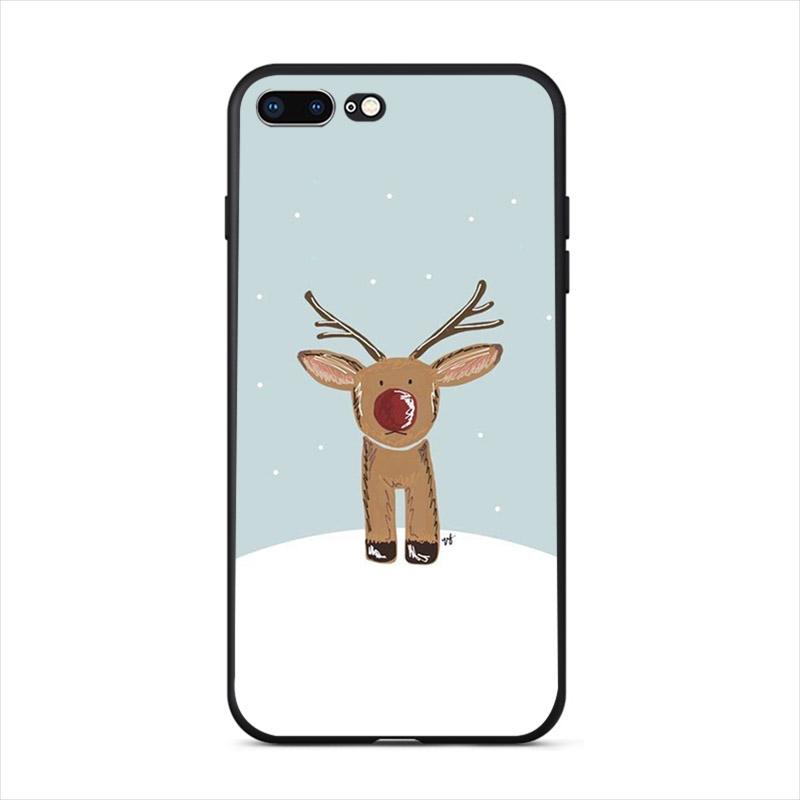 Merry Christmas Phone Cases For iPhone 11 Pro Max 7 8 6 6S Plus 5 5S 12 Mini Santa Claus For iPhone XR X XS Max TPU Cover Shells