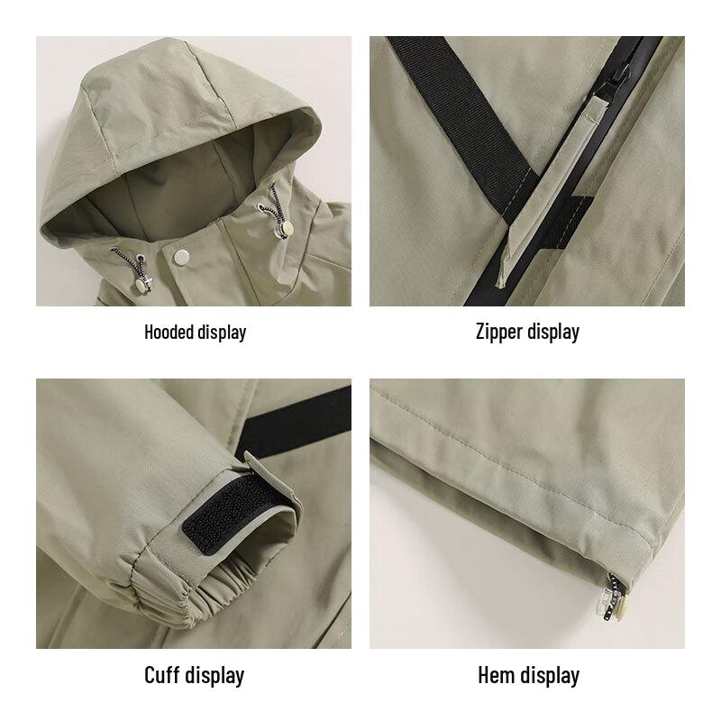 EASTERN CAMEL Men's Hooded Outdoor Windproof Jacket