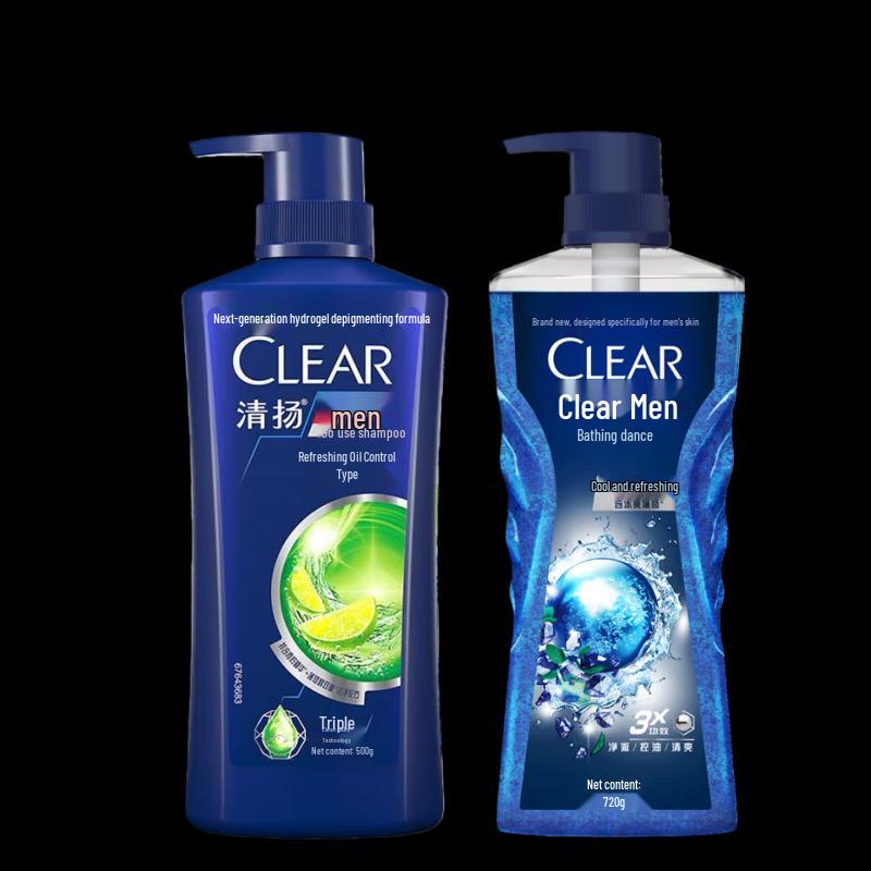 

Clear Men Oil Control Shampoo & Icy Cool Body Wash Set