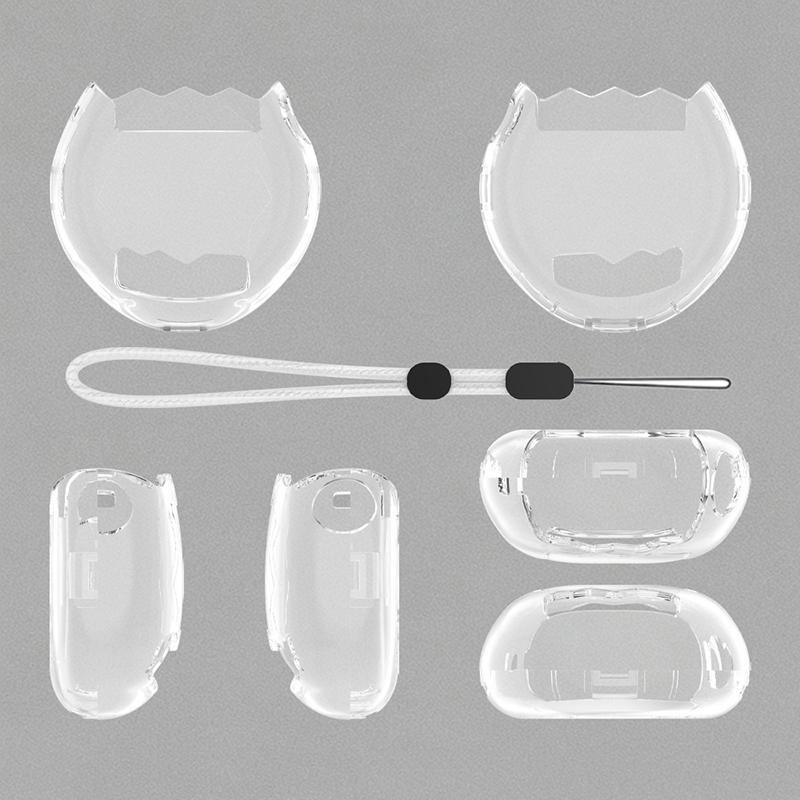 

Transparent Pc Hard Shell For Tamagotchi Paradise Anti-Scratch Protective Case With Lanyard Game Console Cover