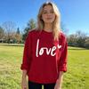 Felpa Giorno di San Valentino da Donna Grafica Cuore d'Amore Pullover Girocollo Top Autunnali Casual Maniche Lunghe