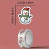 500 PCS Christmas Snowman Stickers - Glossy, Animal Print, Self-Adhesive Paper Seals, Single Use, Irregular Shape, Vivid Colors, Perfect for Gifts