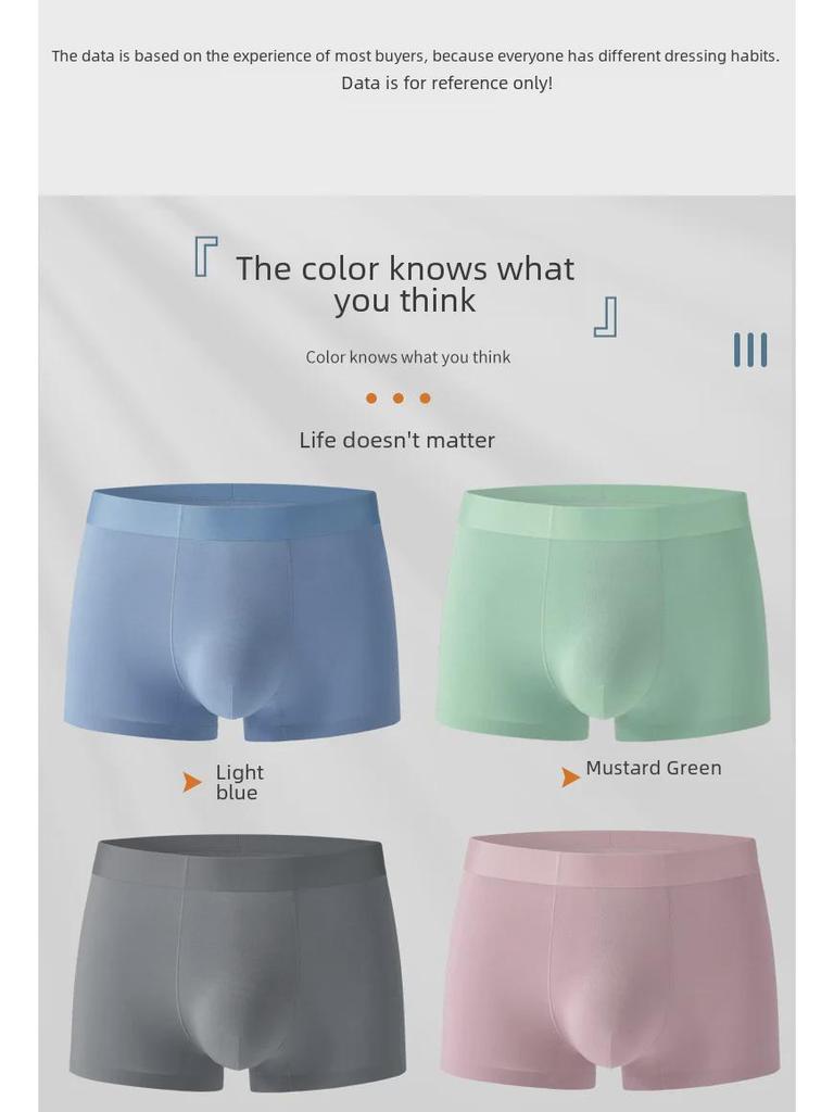 80 kusů pánských prodyšných boxerek z modalu a ledového hedvábí