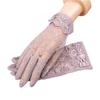 Damen UV-Schutz Spitzenhandschuhe, Eis-Seide Kühlende Touchscreen-Handschuhe, Atmungsaktive Dehnbare Anti-Rutsch Sommerhandschuhe zum Fahren Reiten Outdoor