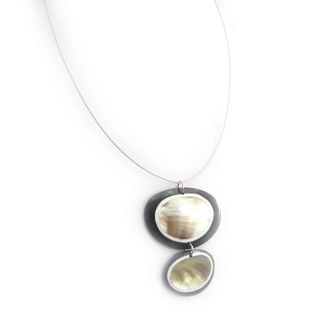 Les Trésors De Lily [J8483] - Mother-of-pearl 'Kilimanjaro' Necklace