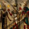2D Egyptian Themed Backdrop - Vintage Papyrus Gods & Pharaoh Photography Background for Cultural Events