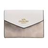 Flap Card Case 10 Brand Logo Coated Canvas Card Holder Mini Women Card Holder Chalk-White CZ272-IMXDM