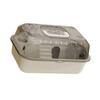 Small Pet Container Hamster Carry Case Cage for Gerbils Hedgehog Guinea Pigs Beige