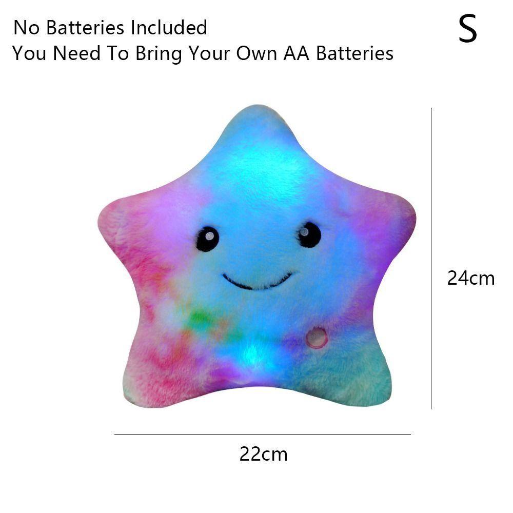 New LED Electronic Star Plush Toy Soft Star LED Star Doll Toy Baby Kid Toys Home Decoration Soft Star Pillow