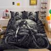 Duvet Cover Set Beauty Skull Printed Full Size Microfiber Bedspreads High Quality Luxury Bedding Cover