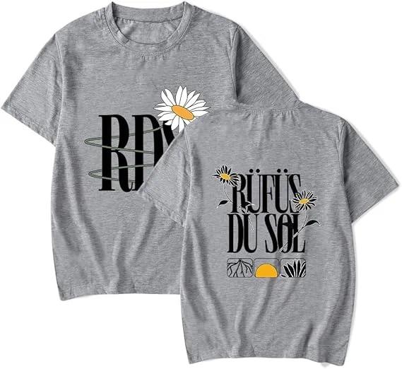 Rufus Du Sol T-Shirt RDS Merch für Unisex und Damen Lässige Fan-T-Shirts Kurzarm-Tops