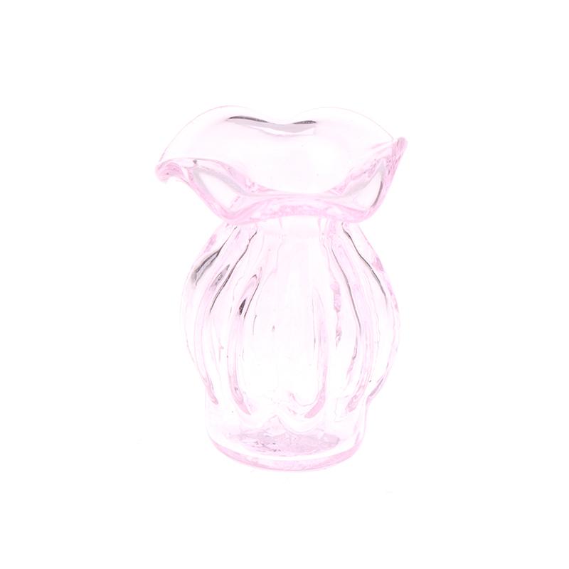 1:12 Puppenhaus Miniatur Glasvase Blumenarrangement Blumentopf Vorratsglas Garten Weihnachtshaus Dekor