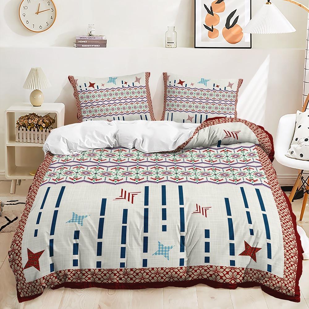 3D Leaf Pattern Bedding Set Plant Themed Duvet Cover Pillowcase Ultra-fine Fiber Material Single Bed/double Bed Large Bed/super Large Bed Size