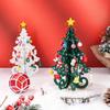 Weihnachtsbaum für Kinder, handgefertigt, DIY, Stereo, Holz, Weihnachtsbaum, Szenenlayout, Weihnachtsdekorationen, Ornamente