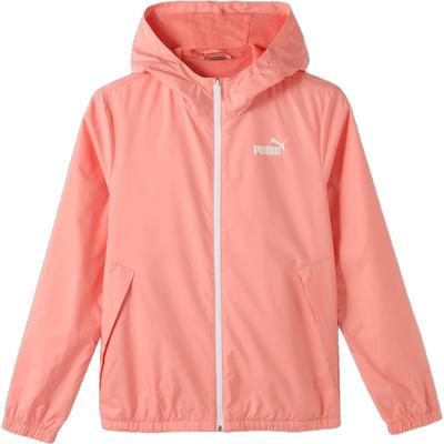 Esswindbreaker Logo Print Outdoor Casual Sports Zip-Up Hooded Jacket Women Jackets Light-Pink 672909-63
