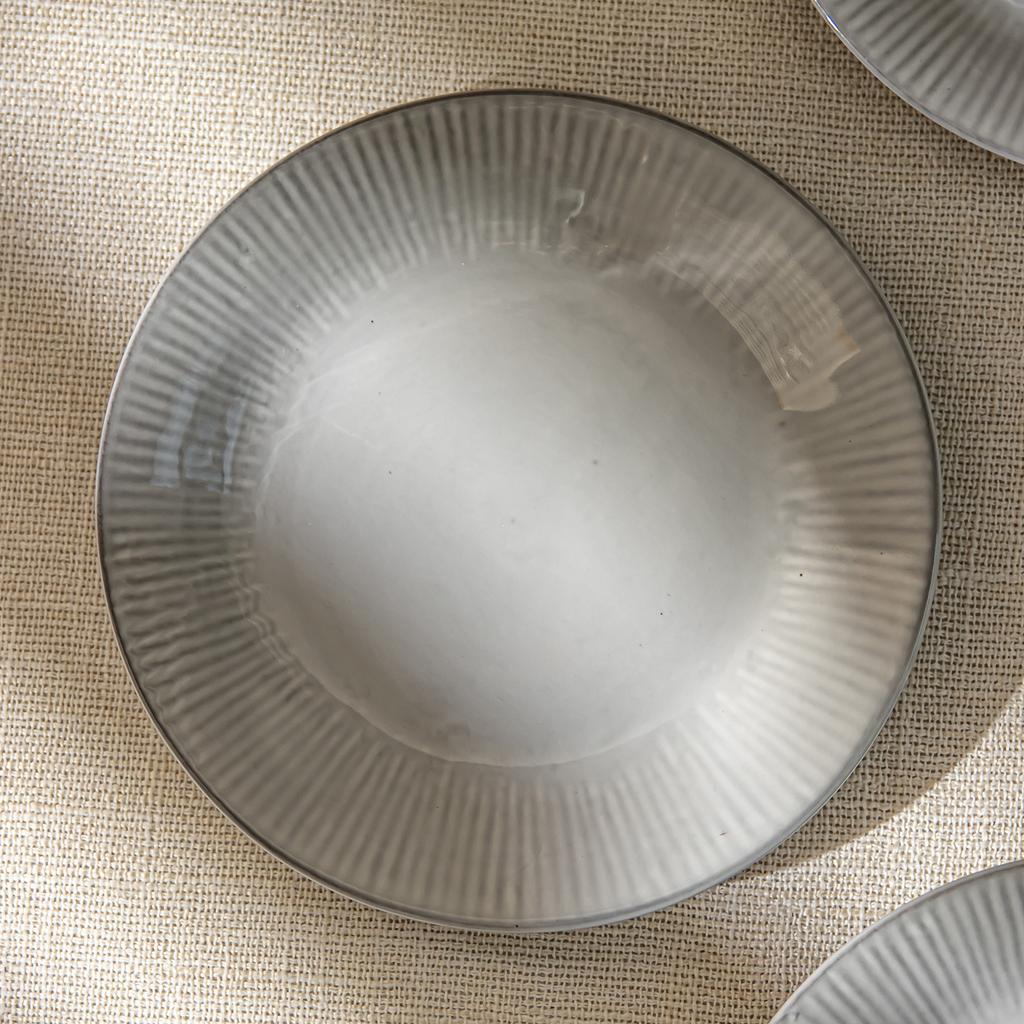 Simple Wind Vertical Bone Plate Ceramic Plate Household Creative Plate Dipping Plate Snack Plate Restaurant Tableware Dish