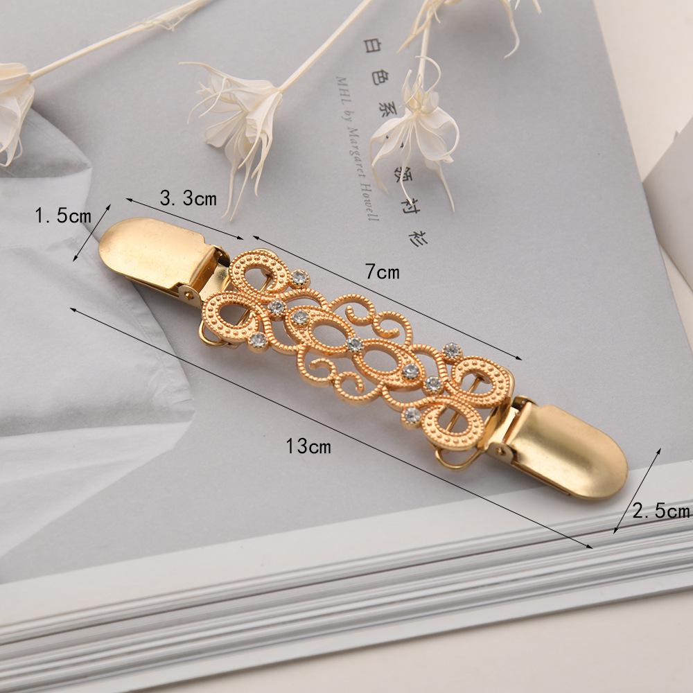 Broșă Vortex Retro Aliaj European și American Cataramă Eșarfă Clip Pulover Clip Guler Cardigan