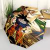1pc Dragon Ball Z Goku Super Saiyan Automatic Folding Umbrella Portable 3-Fold Design with Iron Frame Outdoor for Fans, Travelers, Everyday Use Perfec