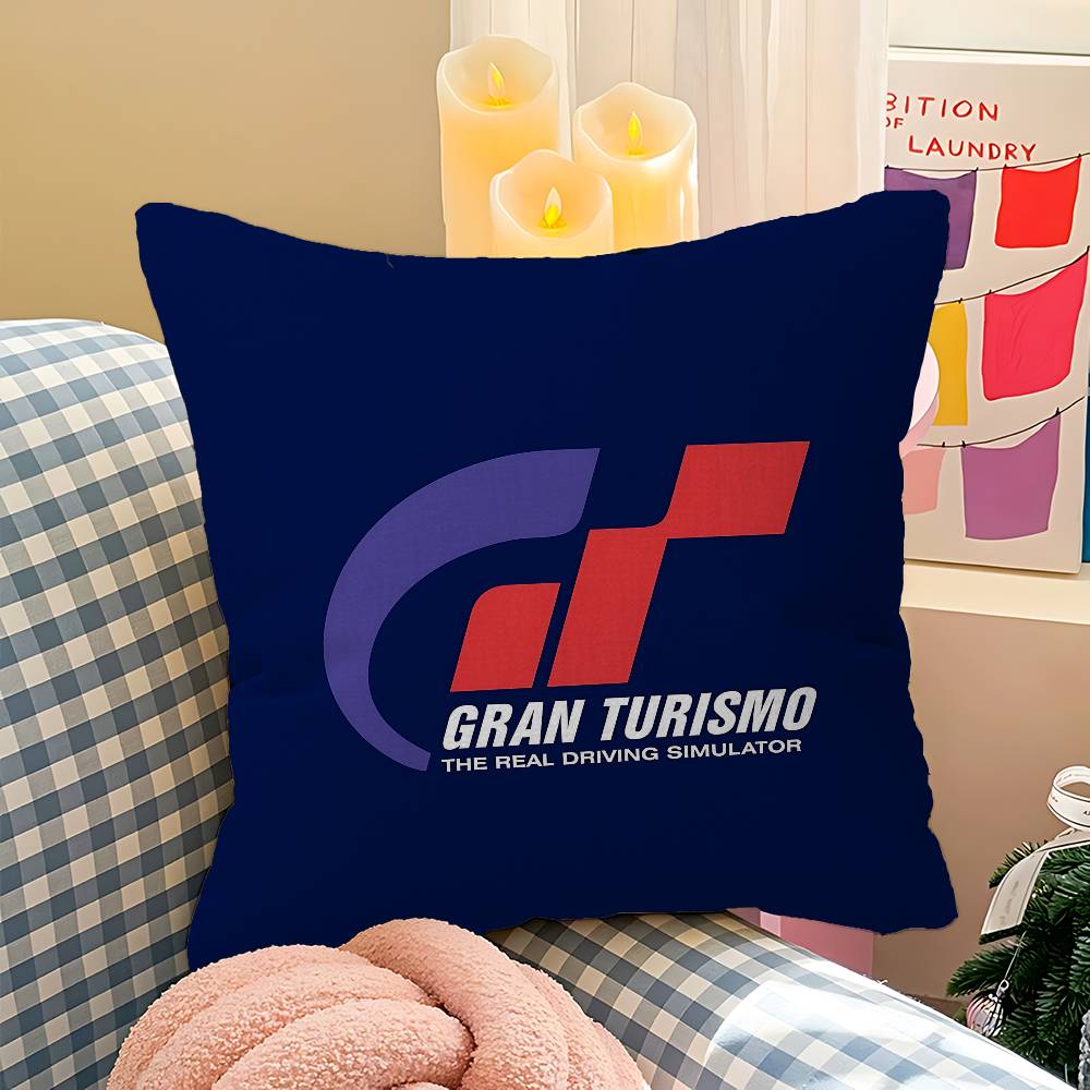 G-Gran-Turismos Logo Cushion Cover Pillow Cover Decor Pillowcase Printed Cushion Case For Couch