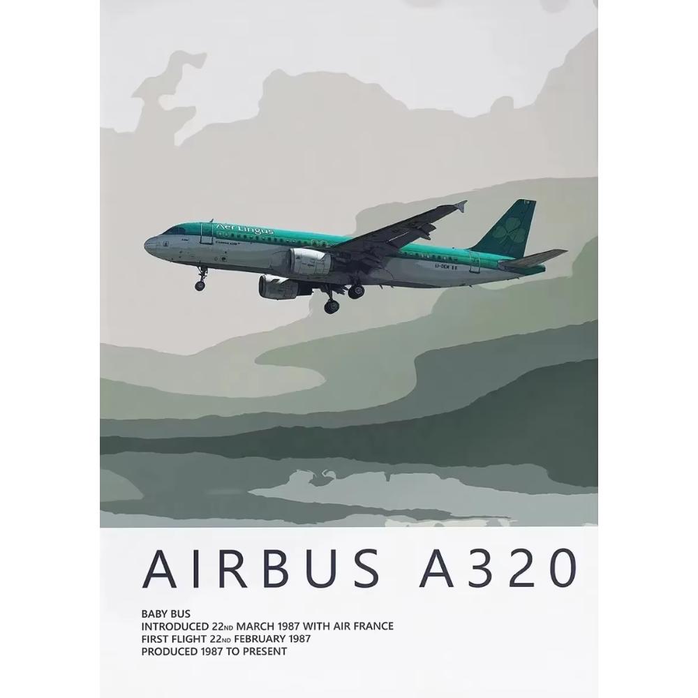 Airbus A320 A380 A350 A319 Aviation Aircraft Posters and Prints Canvas Painting Wall Art Picture for Living Room Home ation